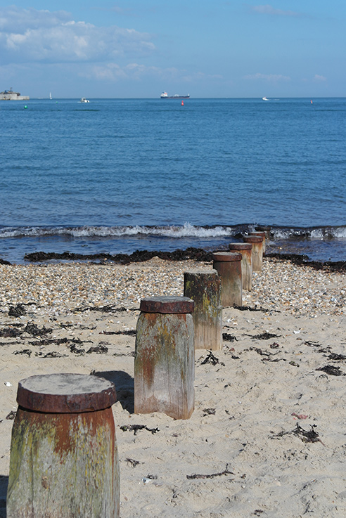 St Helens Beach has lovely Solent views