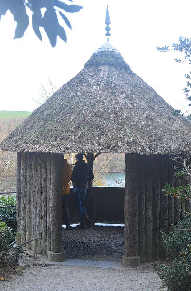 The summer house at Trelissick gardens in Cornwall