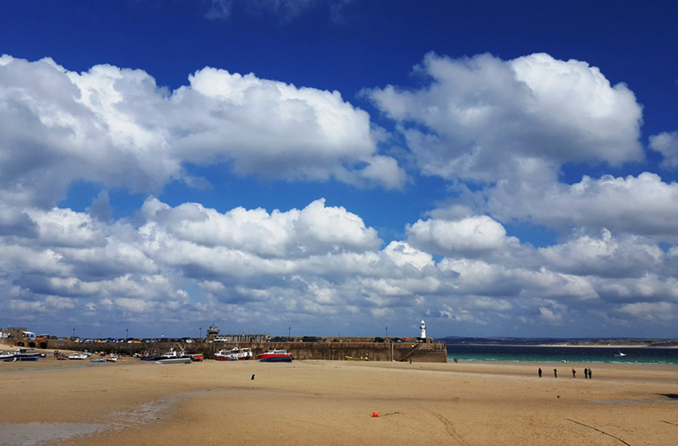 St Ives harbour is just around the corner from the Tate St Ives in Cornwall.