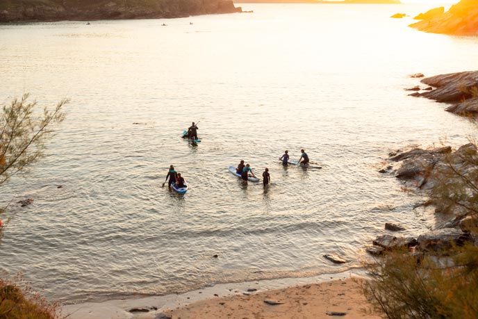 Try a spot of stand up paddle boarding