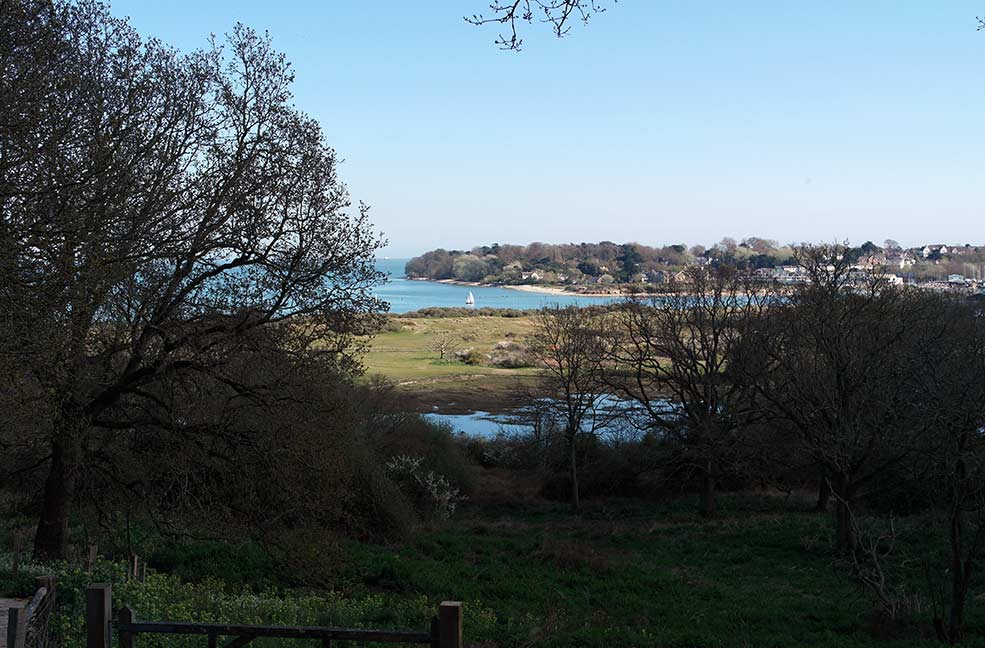 A beautiful view of a yacht sailing out of Bembridge harbour.