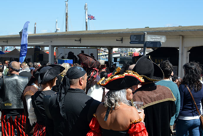 The pirate costumes were incredible at Brixham Pirate Festival.