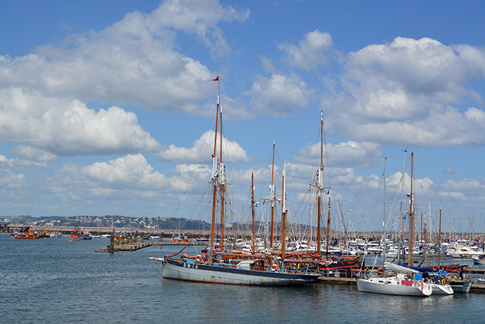 The views from Brixham harbour are beautiful.