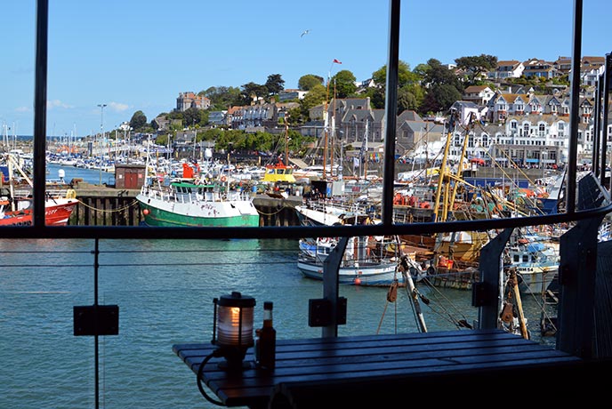 The amazing view at Rockfish in Brixham.