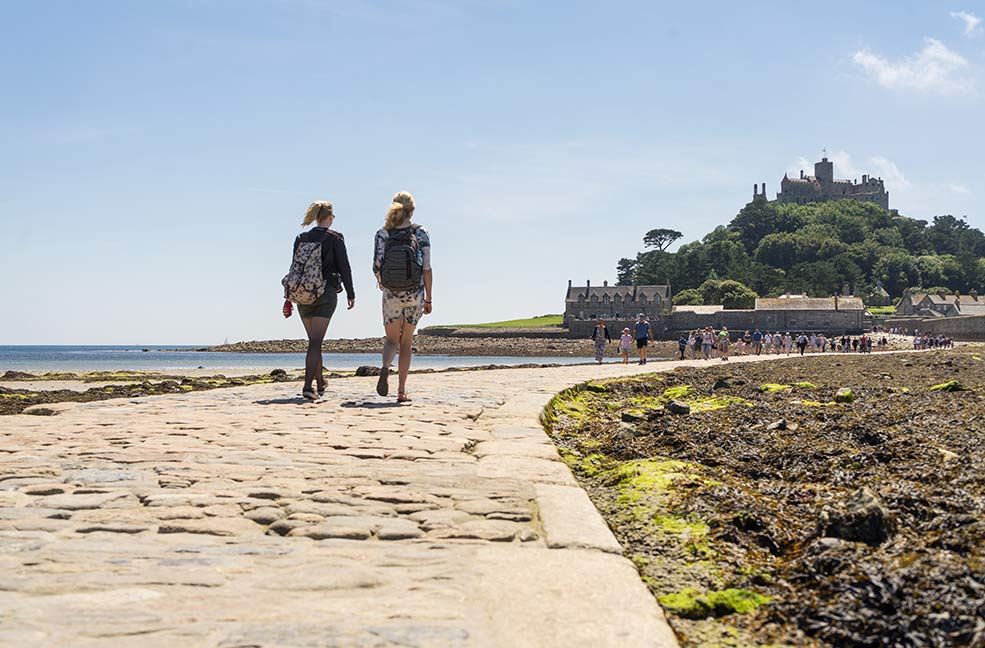 Walking to St Michael's Mount at low tide should be at the top of your bucket list in Cornwall