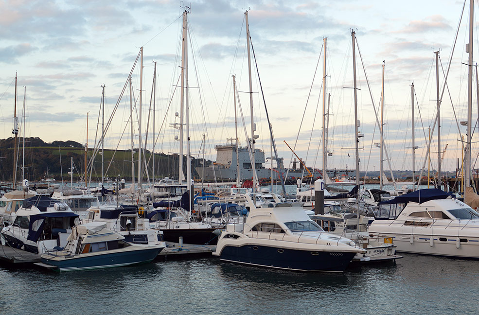 Boats are the backdrop to the lively festival week in Falmouth.