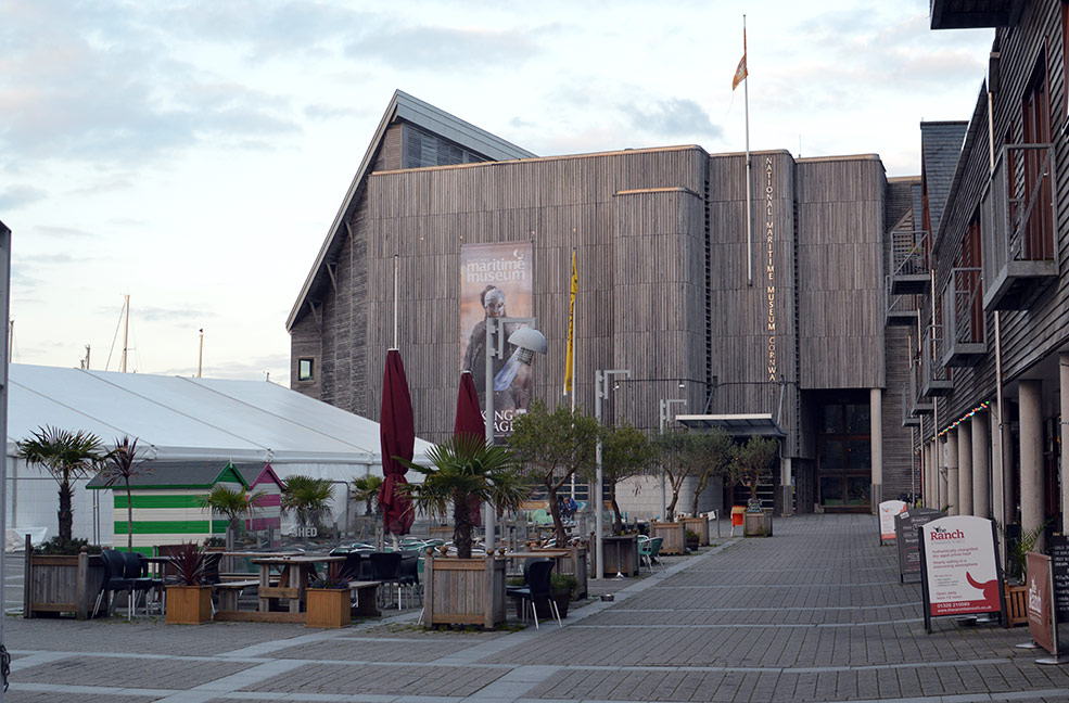 The main hub of Falmouth week is Events Square right in front of the National Maritime Museum.