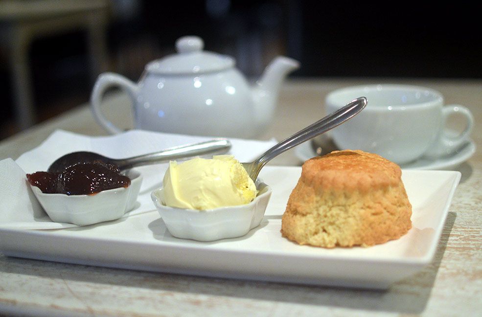 A tasty cream tea is the perfect way to while away the afternoon while on holiday.