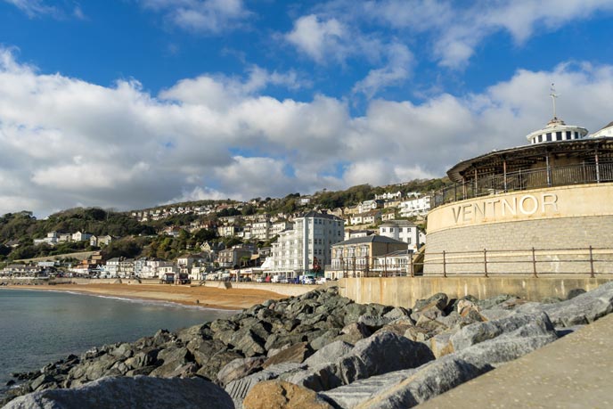Ventnor, Isle of Wight The view over Ventnor haven on the south of the Isle of Wight.