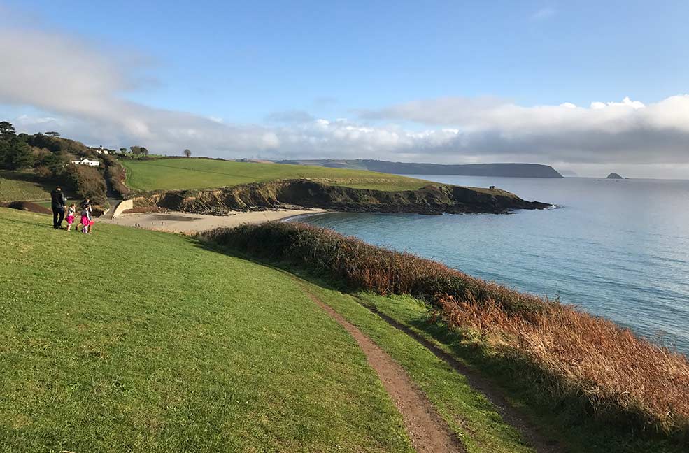 The Roseland peninsula in Cornwall#