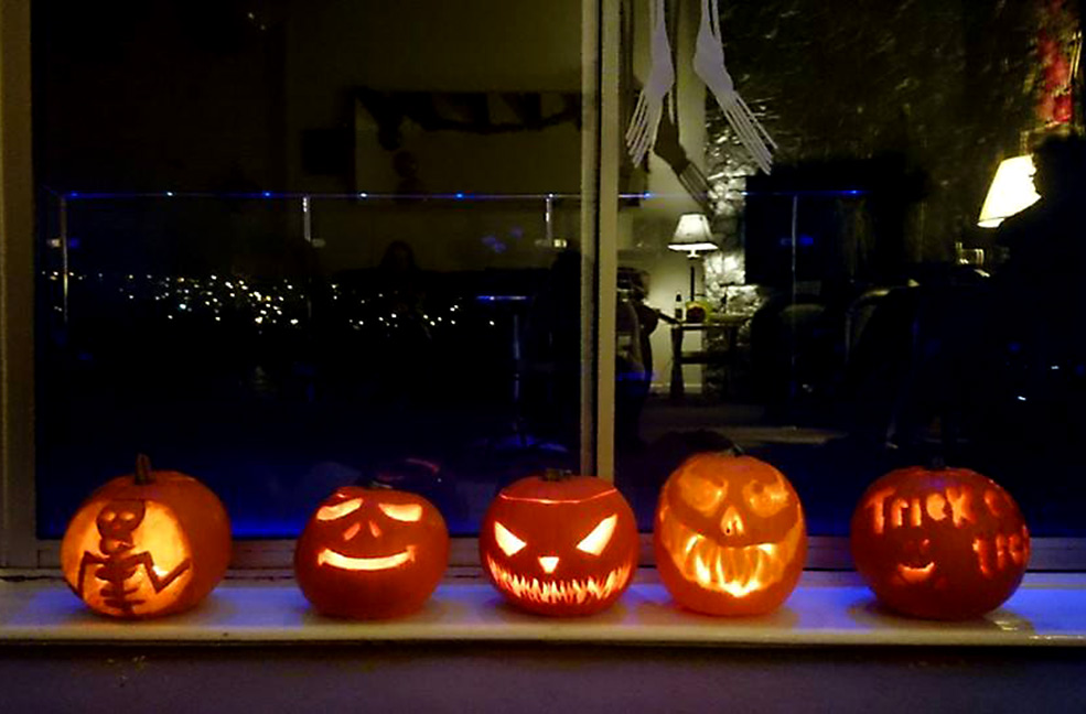 Halloween pumpkin carving