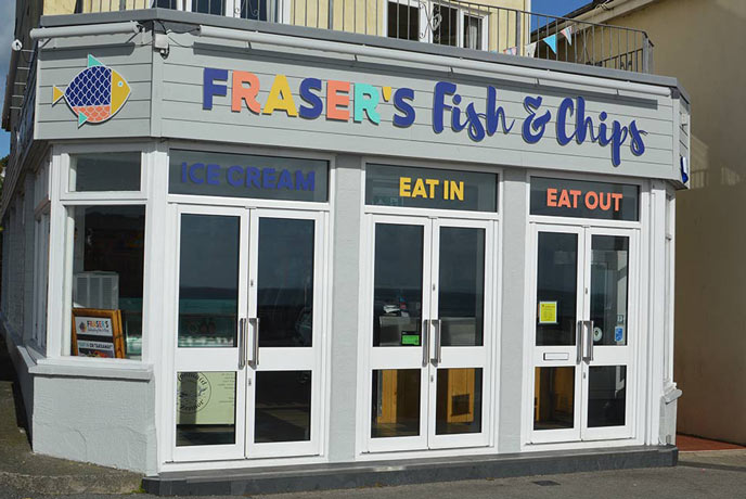 Fraser's Fish and Chips in Penzance Cornwall