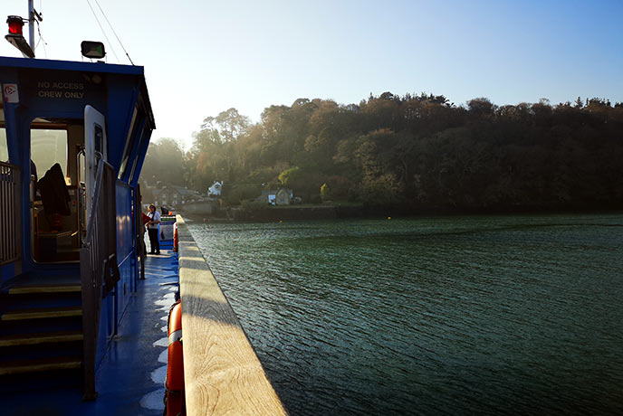 The picture perfect view from the King Harry ferry.