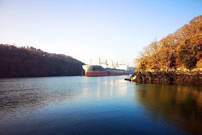 One last view of the river from the King Harry ferry.