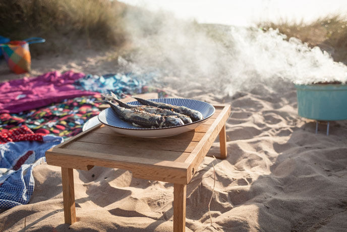 Barbecue on the beach, the perfect alfresco dining