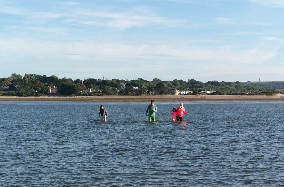 Oops! Misjudging the tide can get you into deep water... literally. 