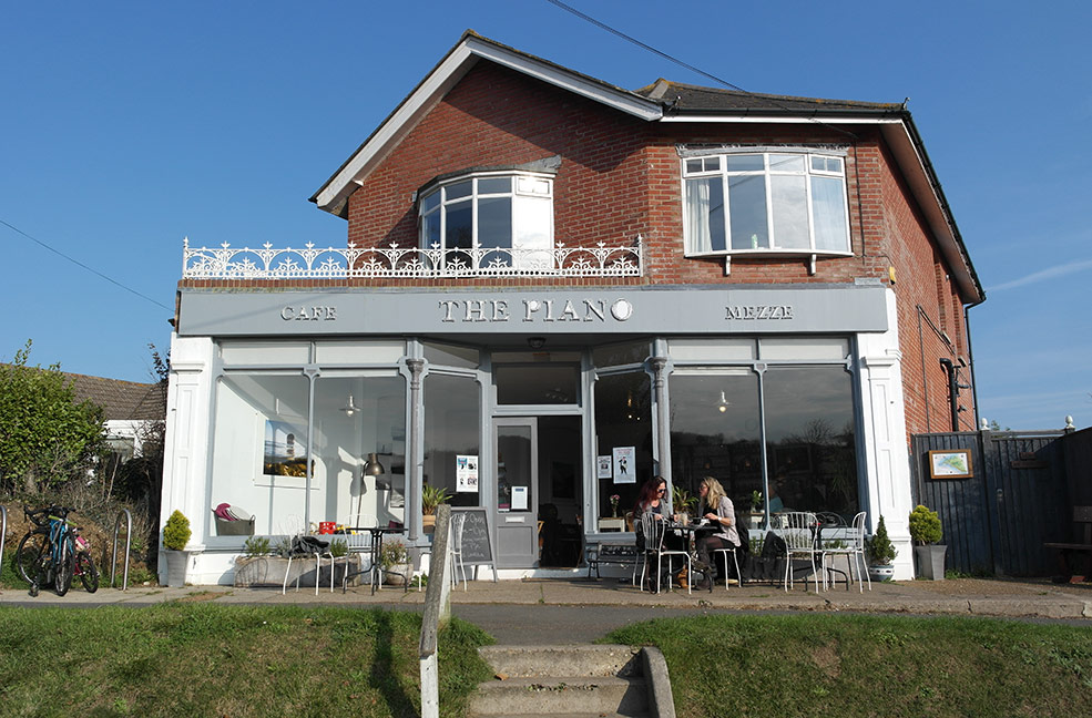 The Piano Cafe is a great place for lunch or dinner while visiting Freshwater.