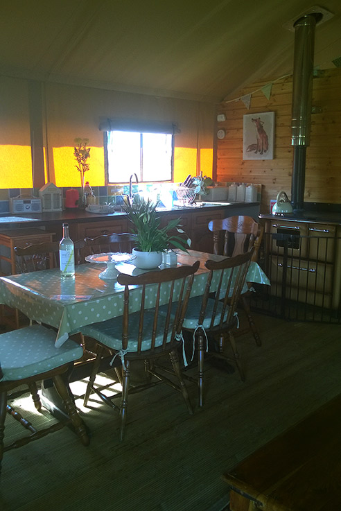 Kitchen and dining area