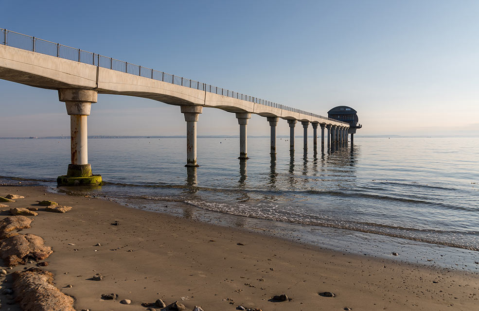 Not far from the Beach Hut Seafood Kitchen is the prominent lifeboat station just off the shore at Bembridge.