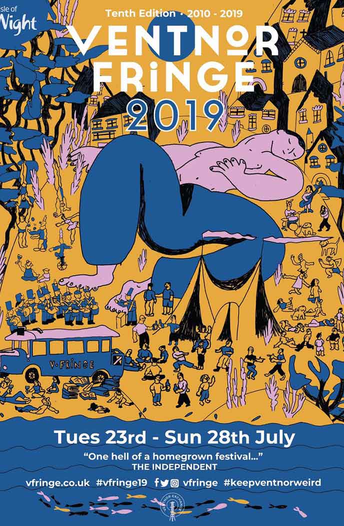 Post for the 2019 Ventnor Fringe festival.