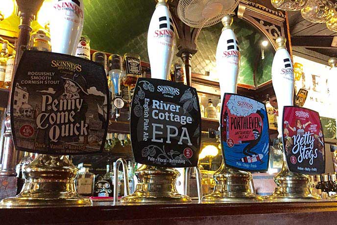 Take your pick of real ales at the Old Ale House in Truro.