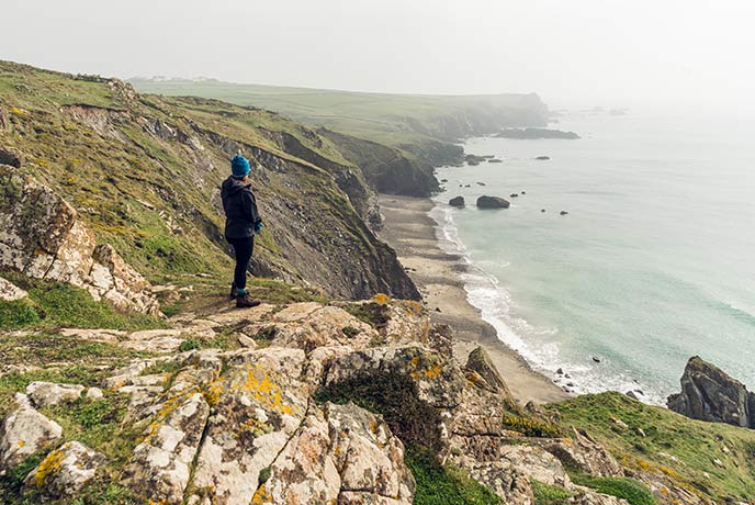 The South West Coast path is a beautiful place to get active while on holiday in Cornwall.