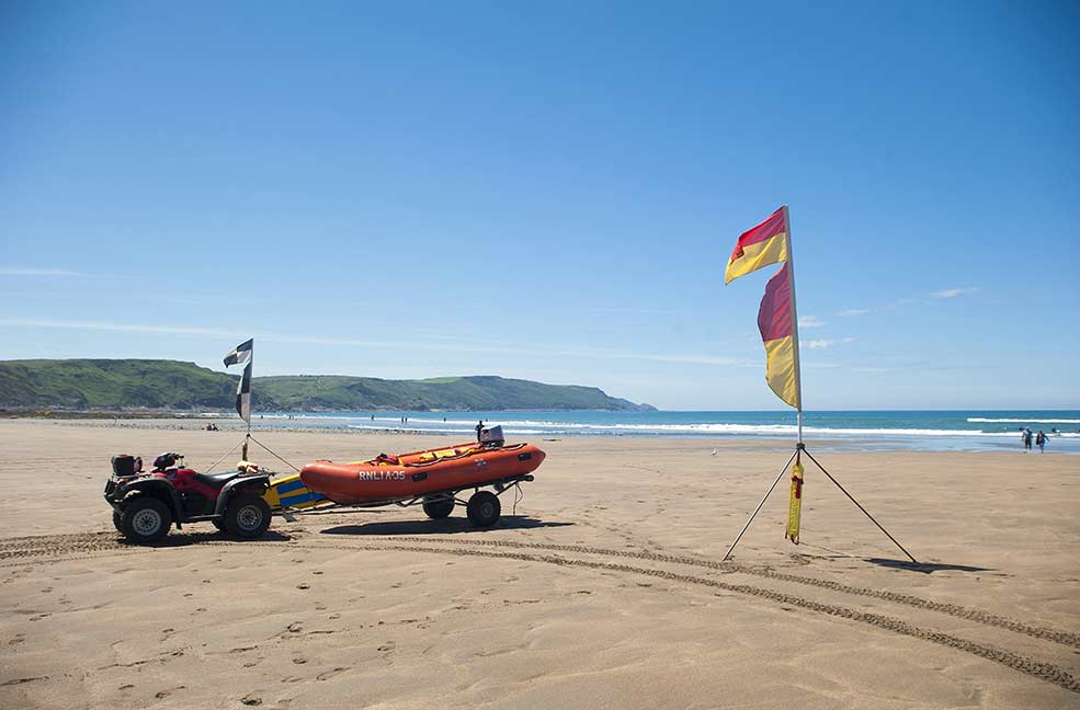 Bude lifeguard beach