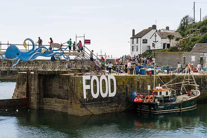 Kick off your food festival season at Porthleven Food Festival.