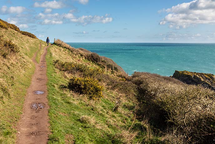 Coastal walks in Cornwall are a great way to see the local scenery.