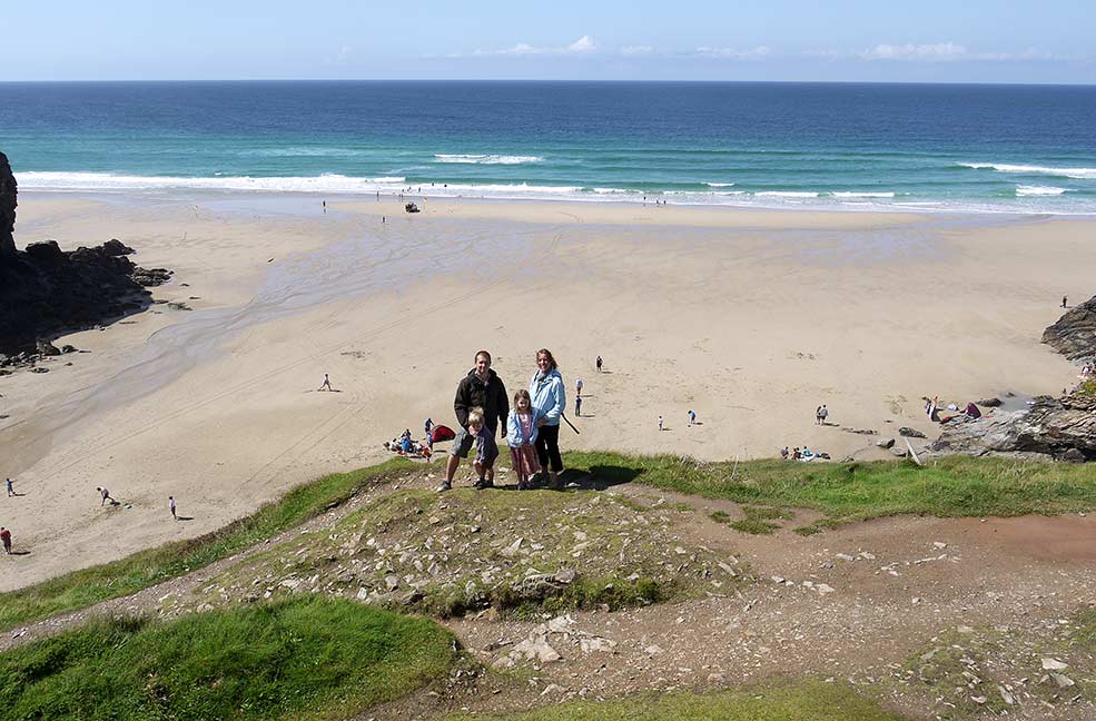 Walking the north coast cliff path