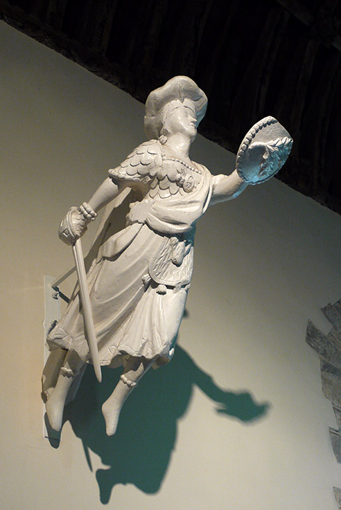 The ship’s figurehead, a Scottish girl wearing a tam ‘o shanta