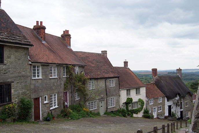 The iconic Gold Hill in Shaftesbury.