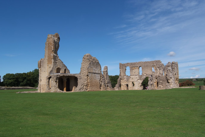 The ruins of Sherborne old castle are an historic Dorset landmark.