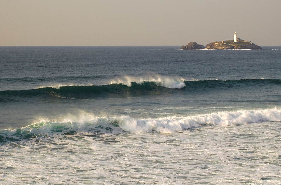 Godrevy beach for surfing