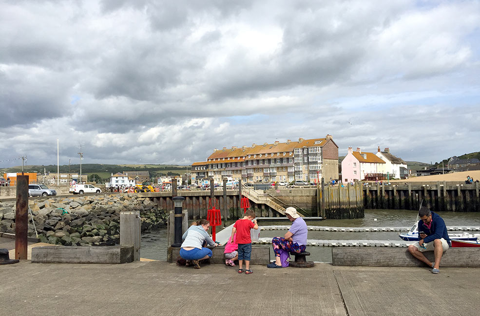 Family crabbing competition