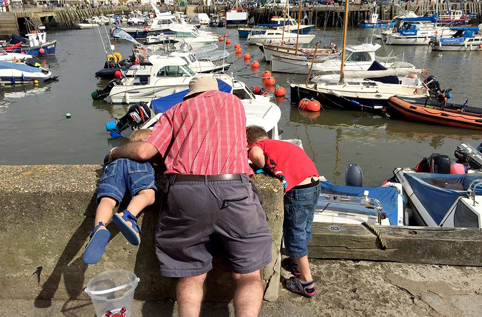 Crabbing competition in West Bay