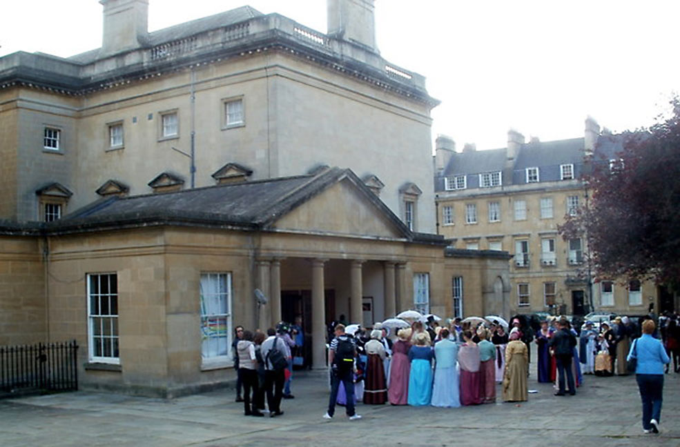 Jane Austen festival costumes in Bath