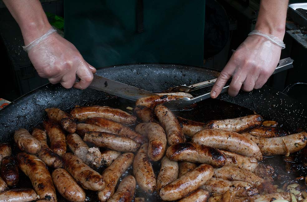 Market sausages