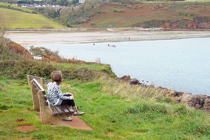 Watch the world go by from the benches by Broadsands Beach.