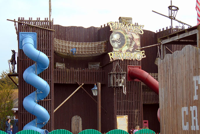 Let the kids burn off some energy at the Pirate's Revenge play area.