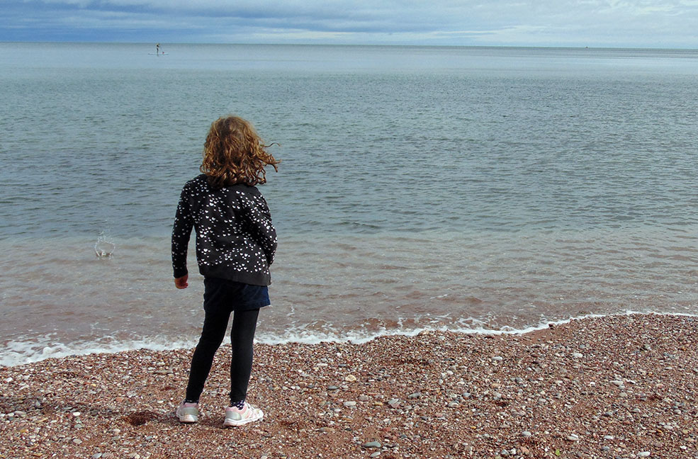 Looking out to sea on the English Riviera.