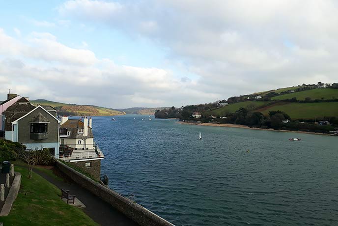 The views along Kingsbridge Estuary from Salcombe are breathtaking.