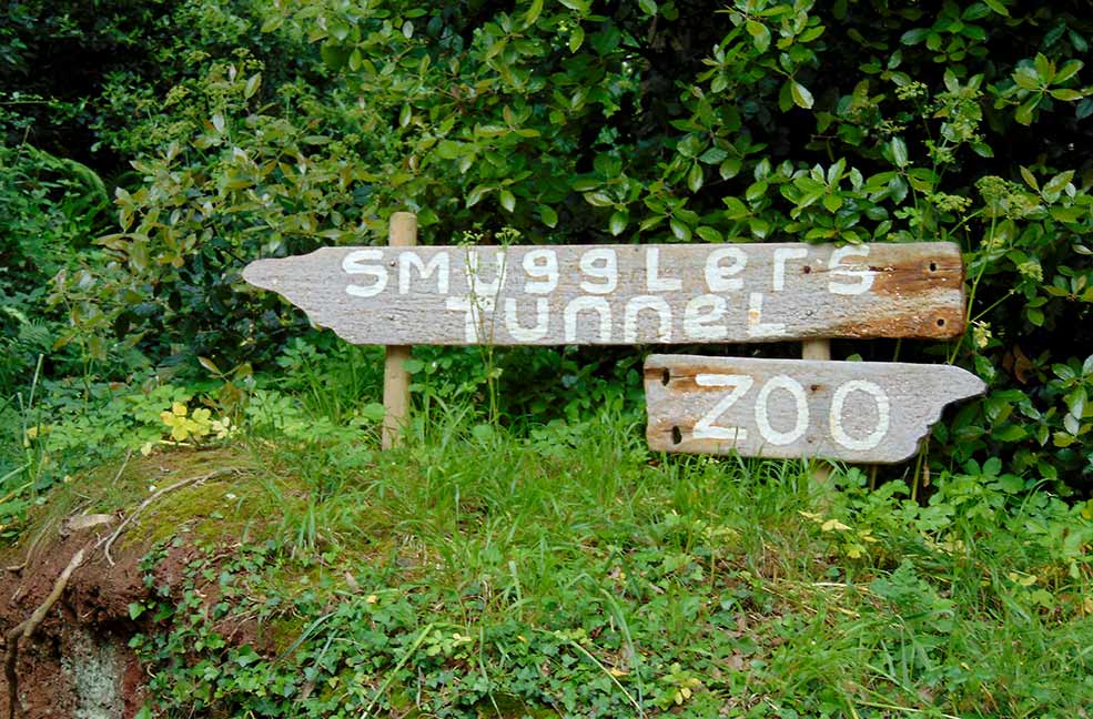 Shaldon smugglers tunnel and zoo