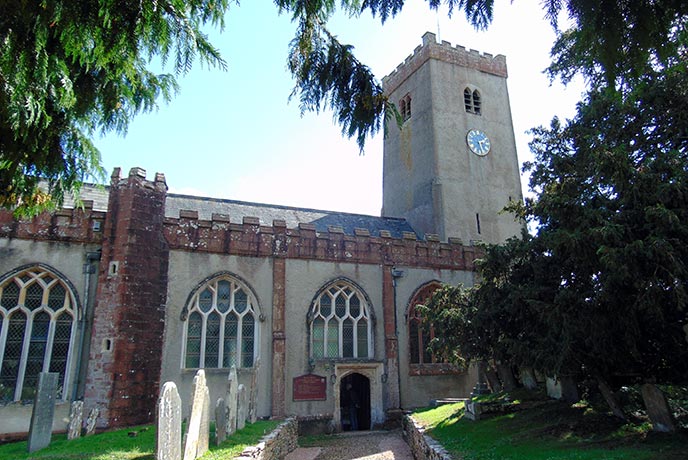 The church at Stoke Gabriel dates back to the 13th century.