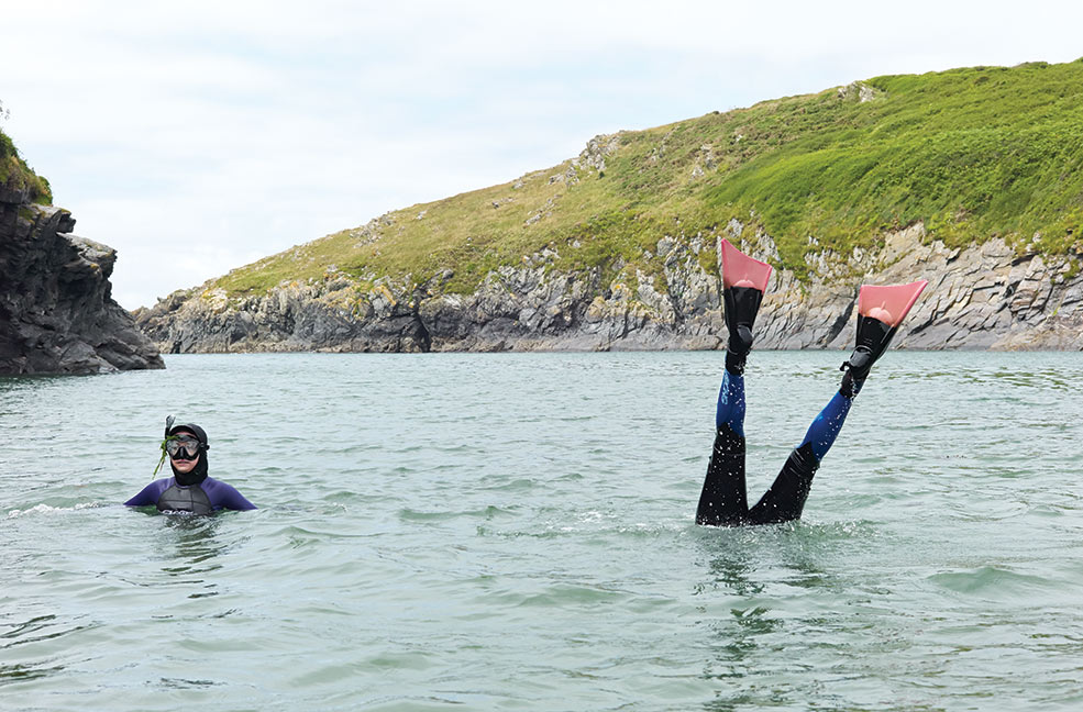 Wild Swimming at Goldiggins Quarry, Cornwall 