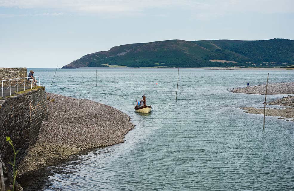 Porlock is a pretty village and beach near Minehead in Somerset.