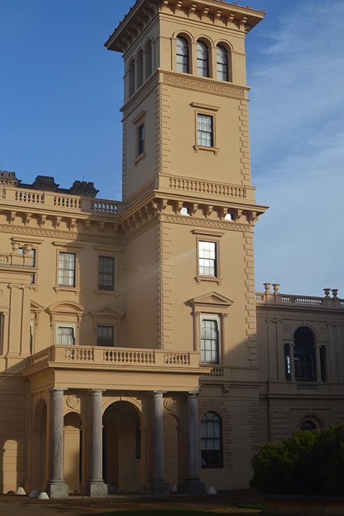 Blue skies over Osborne House