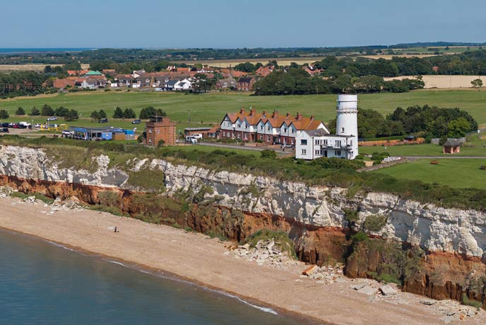 The red and white cliffs