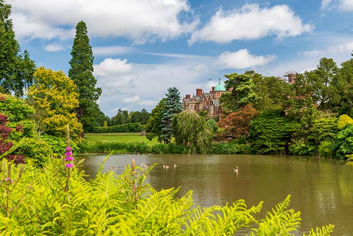 The beautiful gardens at Sandringham House