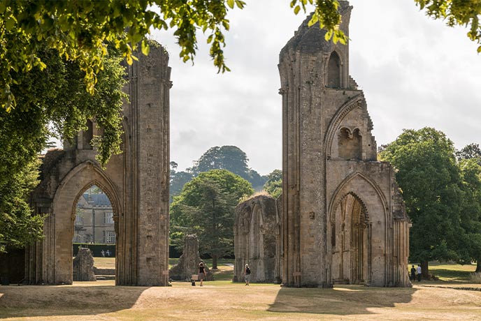 The incredible ruins at Glastonbury Abbey, one of the best things to do in Somerset